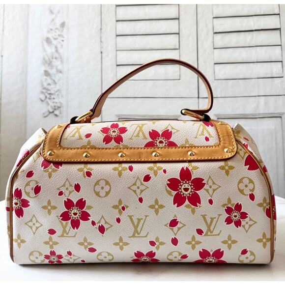Louis Vuitton X Takashi Murakami Monogram Cherry Blossom Sac Retro Red - Picture 3 of 13